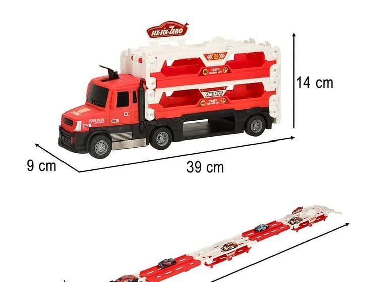 Jucărie camionleț pentru copii, set de mașini și remorci, divertisment educațional pentru cei mici.