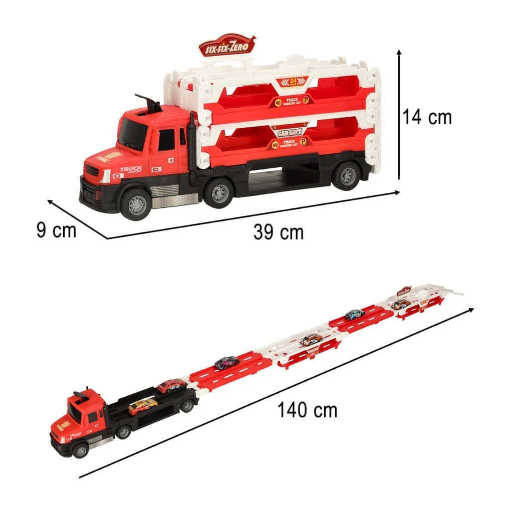 Jucărie camionleț pentru copii, set de mașini și remorci, divertisment educațional pentru cei mici.
