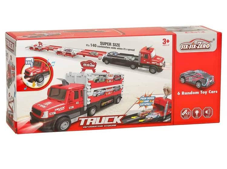 Mașini de jucărie pentru copii, model camion de transport auto, jucării educative pentru vârsta 3+.