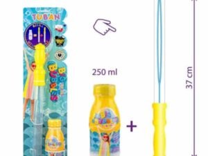 TUBAN Săpun cu bule de săpun spadă + lichid 250ml - Set pentru fabricarea bulelor de săpun - sabie + 250 ml lichid. Datorită acestui set