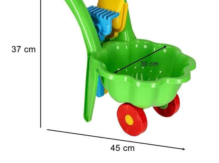 1. Jucarie pentru copii - carucior de plaja si plimbare, perfecta pentru joaca in aer liber.