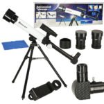 Telescop astronomic educațional pentru copii pe un trepied -