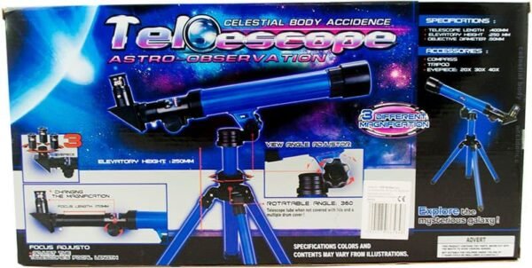 Telescop educațional cu trepied 20x 30x 40x - imagine 5