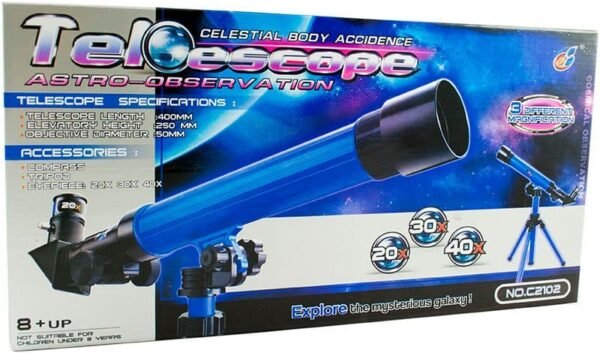 Telescop educațional cu trepied 20x 30x 40x - imagine 6
