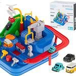 Obstacole curs interactiv parc auto de curse 4 mașini - Pistă auto multifuncțională. Ideal pentru fanii aventurii. Pentru a finaliza întreaga piesă