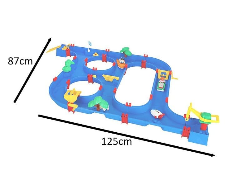1. Jucarie pentru copii, pista cu masinute, joaca in interior si exterior, cu dimensiuni 125x87cm.
