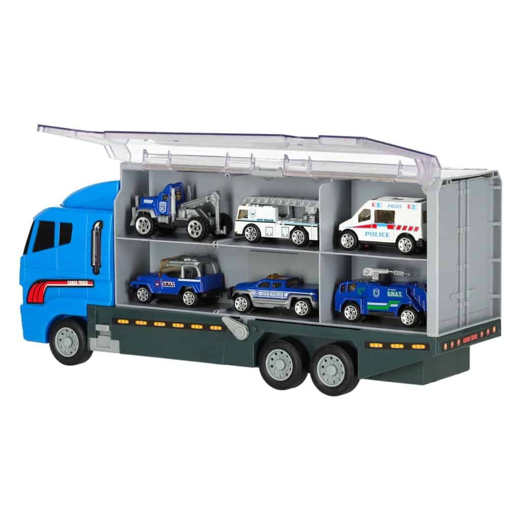 modelate după vehicule reale implicate în operațiuni de poliție. Dimensiunile autocamionului: 36x15x10cm