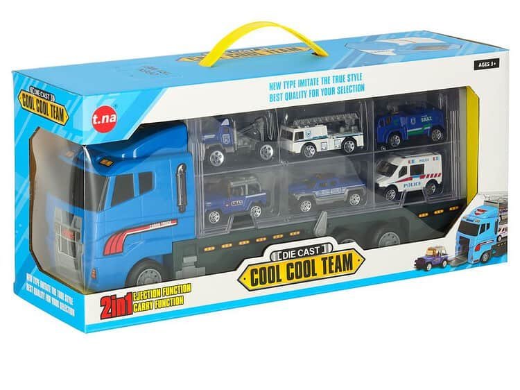 Jucării mașini poliție și salvare, set 10 piese, pentru copii mici și băieți.