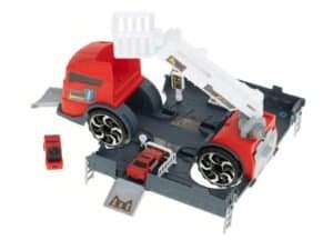 Jucarie de construcție pentru copii cu mașină și lift.