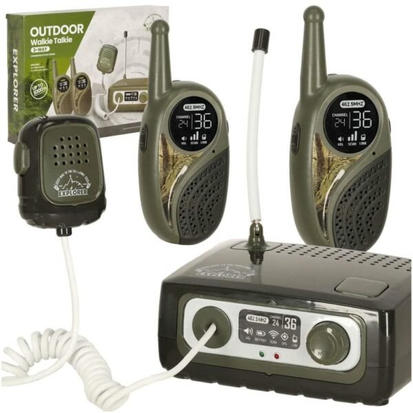Walkie Talkie walkie talkie set cu PBX pentru copii kaki -