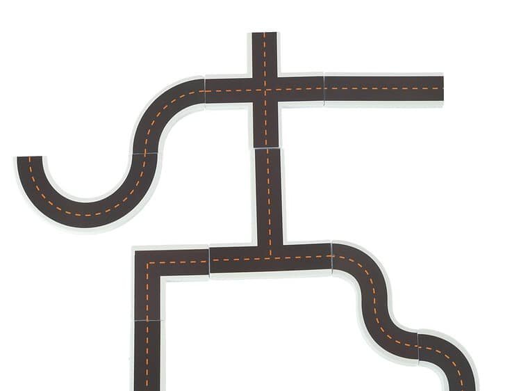 1. Bord de jucării pentru copii, model șosea de curse, decor parafa pentru cameră.