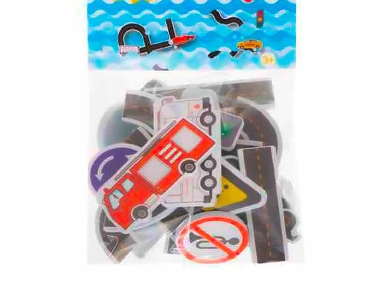 Jucarie baie traficul, masini, semne de circulatie, pentru copii, set distractiv.