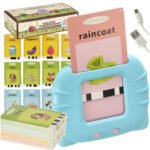 Cititor de carduri de vocabular în limba engleză 112 carduri - Un cititor de carduri educațional albastru pentru învățarea limbii engleze. Produsul redă un cuvânt de pe card