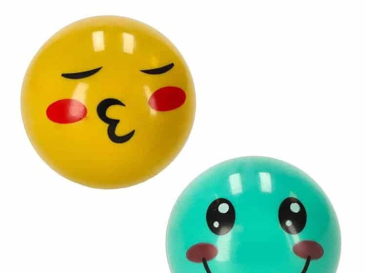 BILE MINE JUCĂTII - Baloane emoji fericire și dragoste pentru copii relaxați și jucăuși, decor pentru joacă și petrecere.