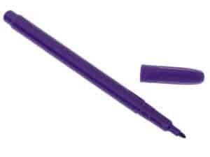 Marker permanent violet pentru desen și scris, penetrare pe diverse suprafețe, durabil și rezistent.