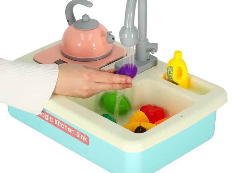 Jucărie bucătărie copii cu chiuvetă, jucării educative pentru copii, set de joacă water play.