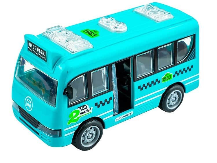 12 buc/set - - Autobuzul are model ce imita autobuzele urbane