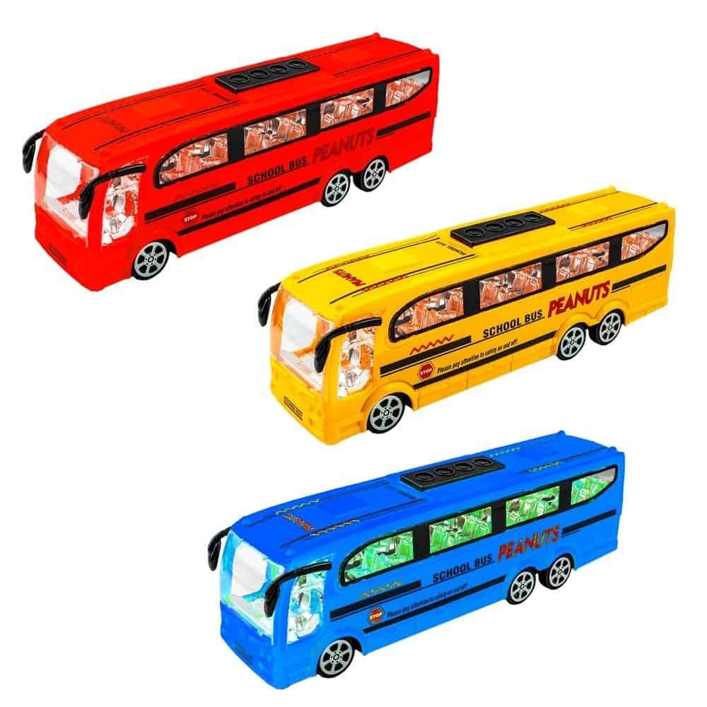 12 buc/set - - Autobuzele sunt realizate din plastic