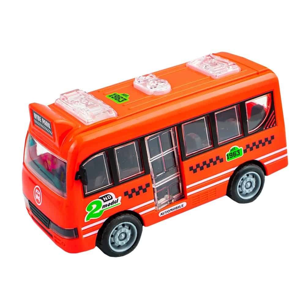 parbriz si ferestre transparente ce permit observarea detaliilor interioare ale jucariei.