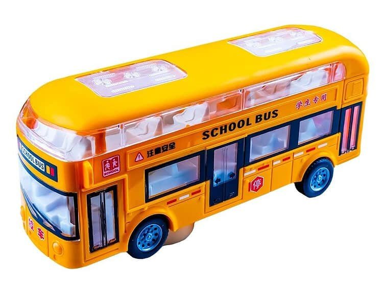6 buc/set - - Setul include 6 autobuze scolare double-decker. Pretul afisat este pentru un set de vehicule.