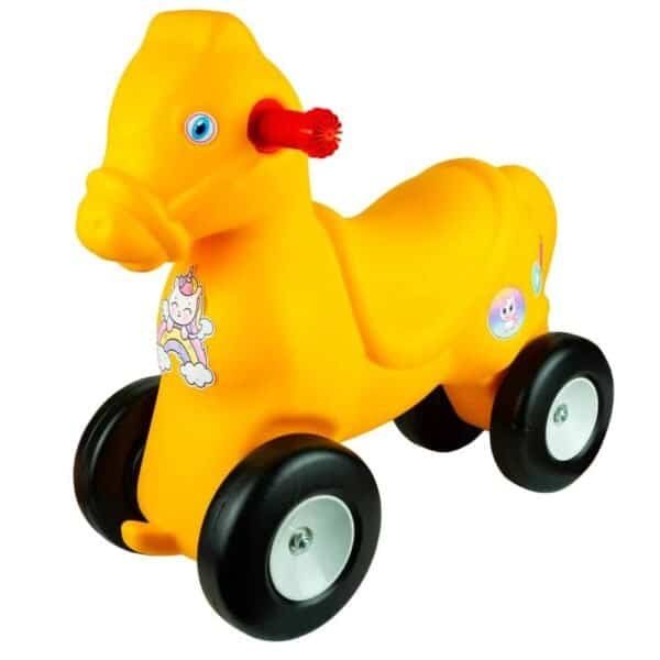 galben - ROBENTOYS - - Jucaria din plastic este compusa dintr-un vehicul – calut fara pedale