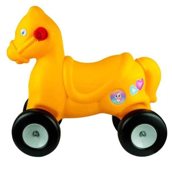 tip ride-on si o platforma pentru balansare pe care se poate fixa catelusul.