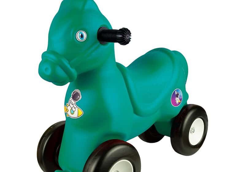 turcoaz - ROBENTOYS - - Jucaria din plastic este compusa dintr-un vehicul – calut fara pedale