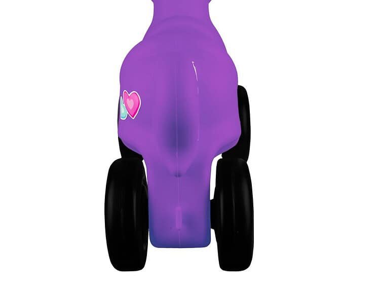 copii trebuind sa impinga cu picioarele in pamant. Directia de deplasare este inainte-inapoi