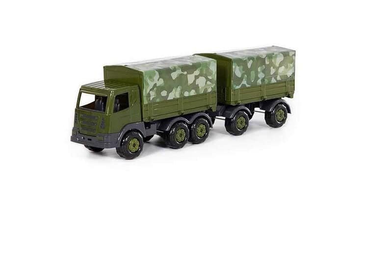 Camion militar cu prelata si remorca - SuperTruck