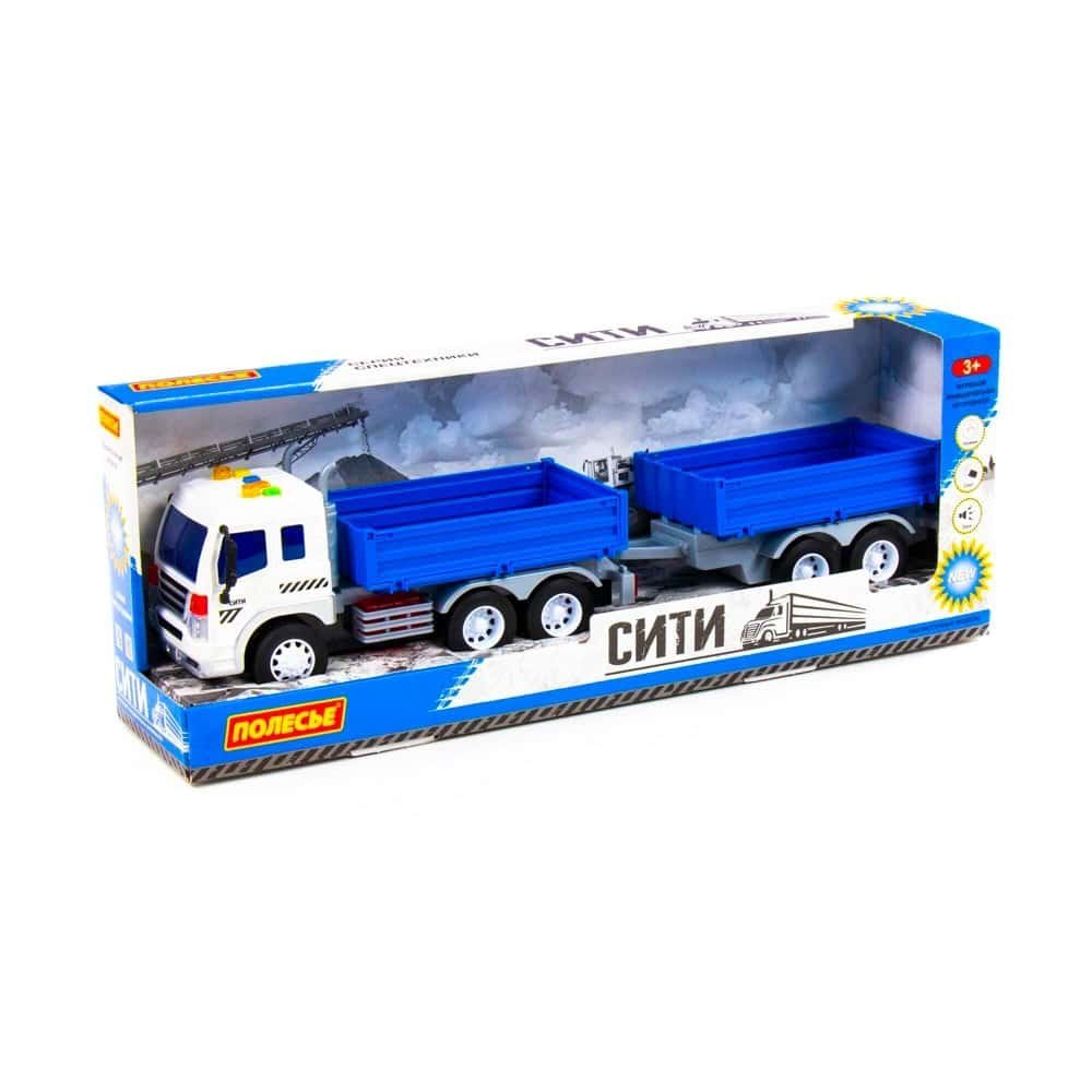 Camion + remorca cu lumina si sunet