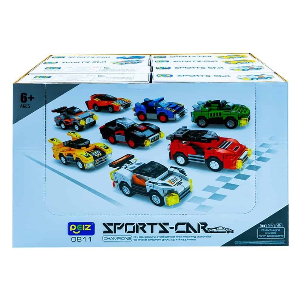 16 seturi/cutie - - Setul contine 16 cutii cu blocuri de constructii cu ajutorul carora copii pot realiza 16 masini