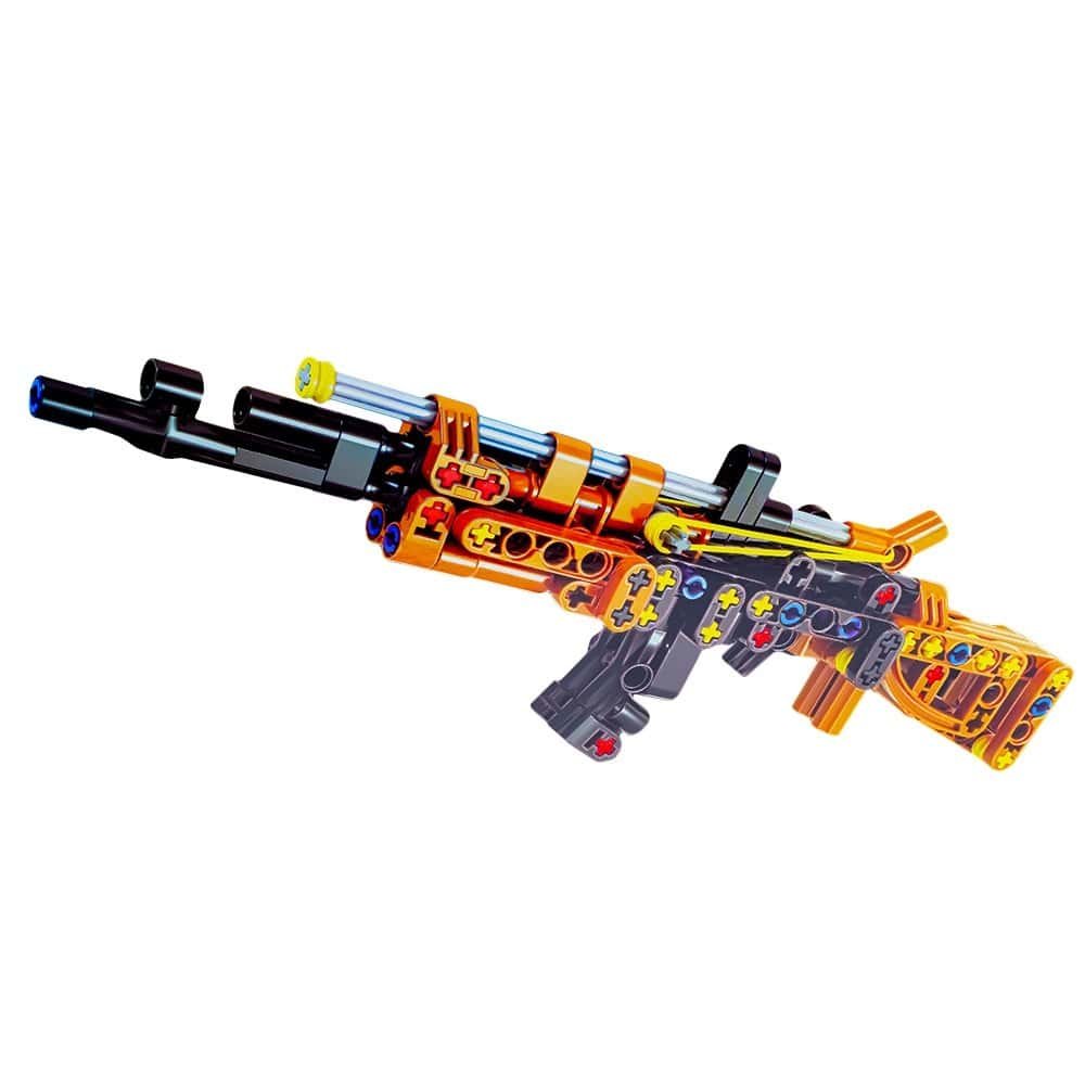 Mitraliera - - Setul contine 150 de blocuri de constructii din plastic