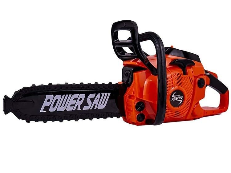 39 cm - - Drujba de jucarie are lama cu lant rotativ