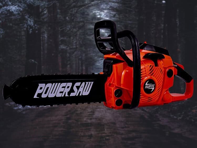 maneta manevrabila ce imita maneta de blocare a unei drujbe reale si maneta-soc.