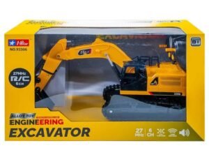 - Exacavatorul cu aspect realist este echipat cu senile din cauciuc