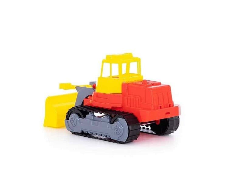 - Tractorul-incarcator are cupa mobila ce poate fi usor folosita datorita manerelor.