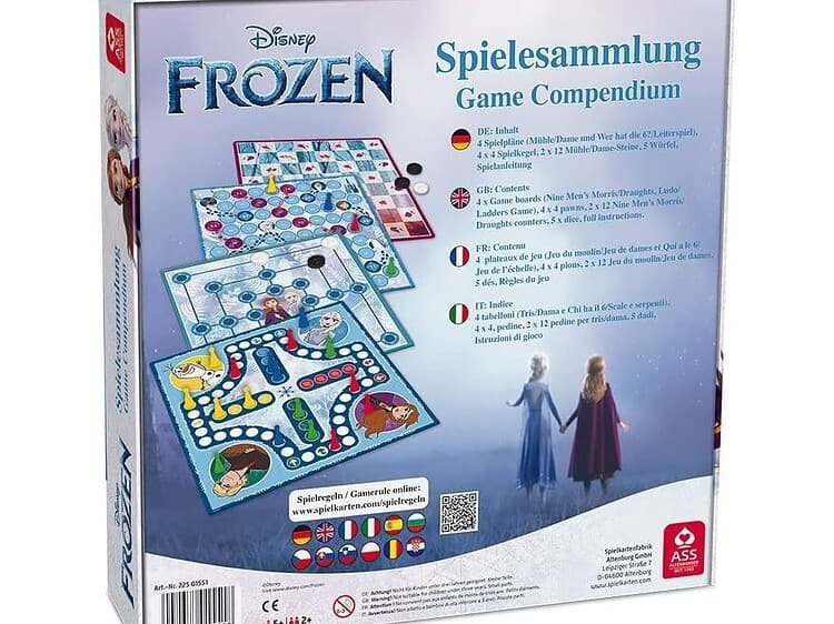 tema Frozen - - Setul contine: 2 planse de joc imprimate fata-verso