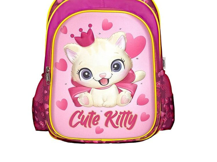 Ghiozdan 3D cu led CUTE KITTY