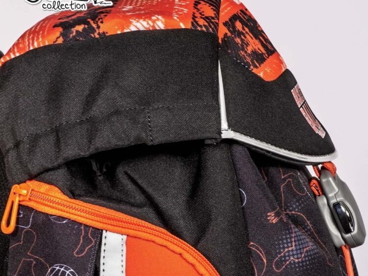 bretele cu sistem integrat de reglare a inaltimii si catarama de fixare transversala