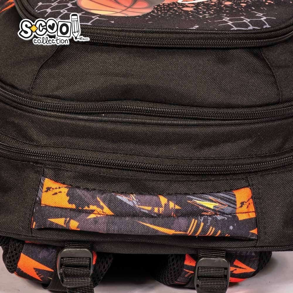 - Ghiozdanul este dotat cu: compartiment principal