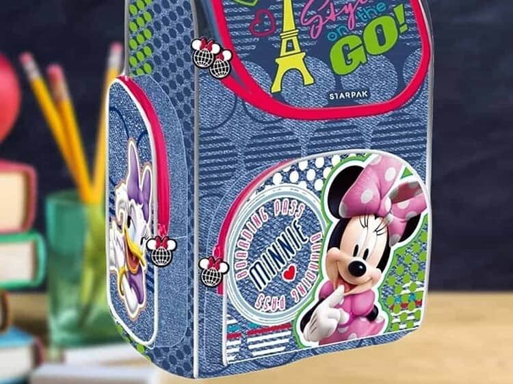 5cm - STARPAK - Ghiozdan - carcasa tare MINNIE. 37x27x14