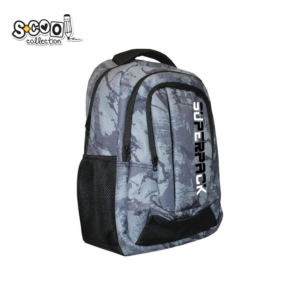 47x33x23 cm - S-COOL - - Ghiozdanul are compartiment principal cu buzunar pentru laptop