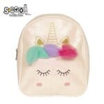 Ghiozdan gradinita cu sclipici UNICORN