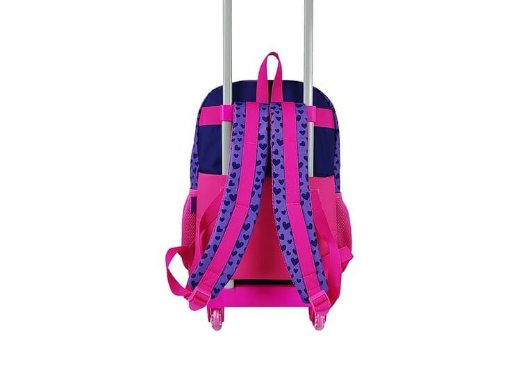 45x32x16.5 cm - S-COOL - - Ghiozdanul pe roti cu sistem integrat de tragere are un compartiment principal cu buzunar pentru laptop