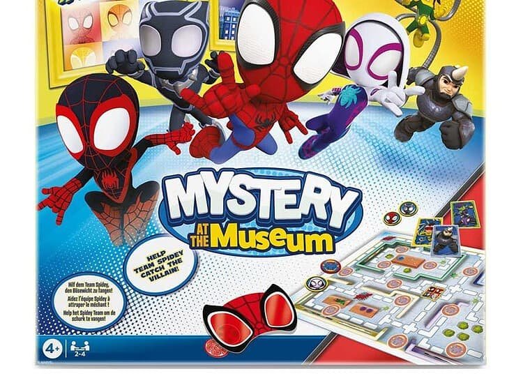 Joc de societate - Spidey Mistery at the Museum - CARTAMUNDI - - Pachetul contine: 1 tabla de joc cu muzeul