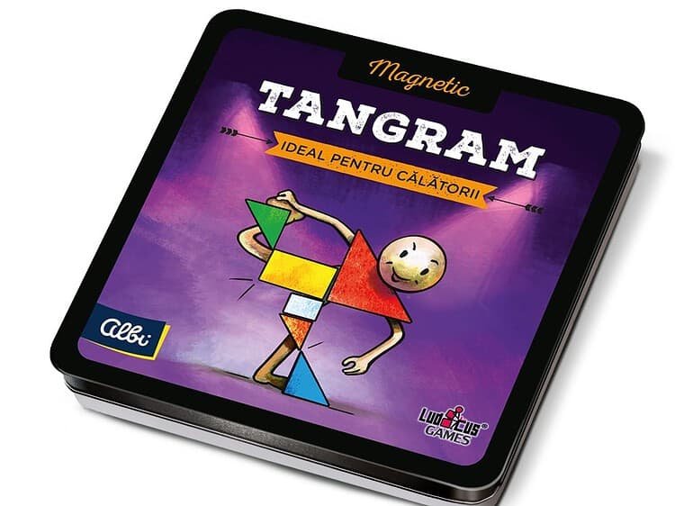 Joc magnetic - Tangram - <p>- Pachetul contine: 7 piese magnetice