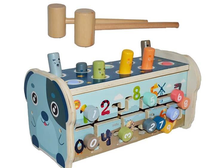 din lemn - Jucarie 2 in 1