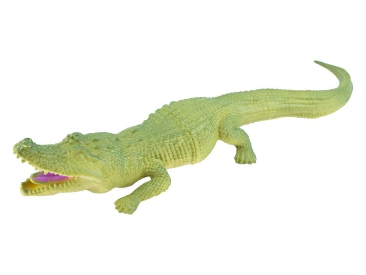 - Setul contine 3 modele de crocodili cu dimensiuni diferite. Culori disponibile / set: maro