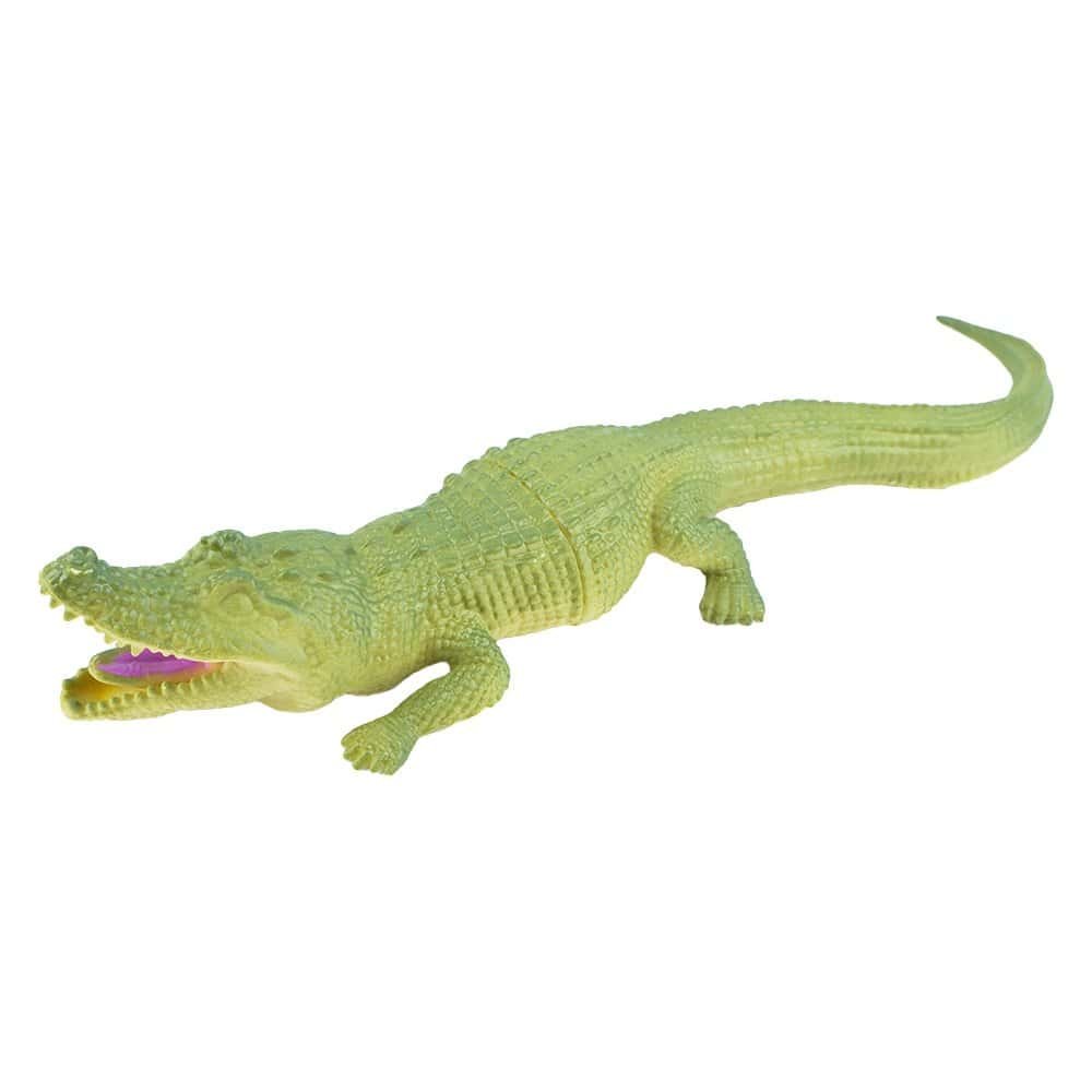 - Setul contine 3 modele de crocodili cu dimensiuni diferite. Culori disponibile / set: maro