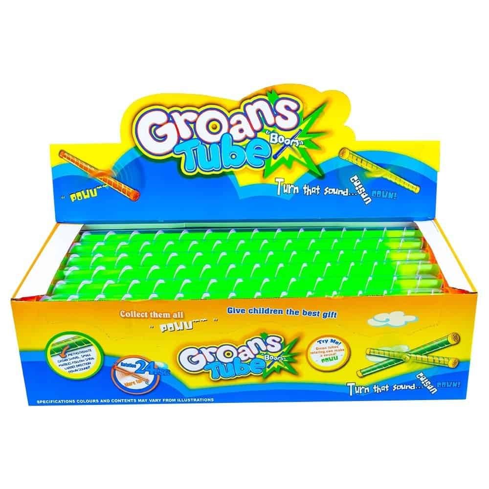 - Jucaria din plastic are forma tubulara